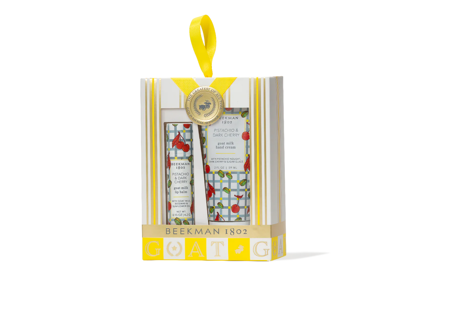 Pistachio & Dark Cherry Lip and Hand set