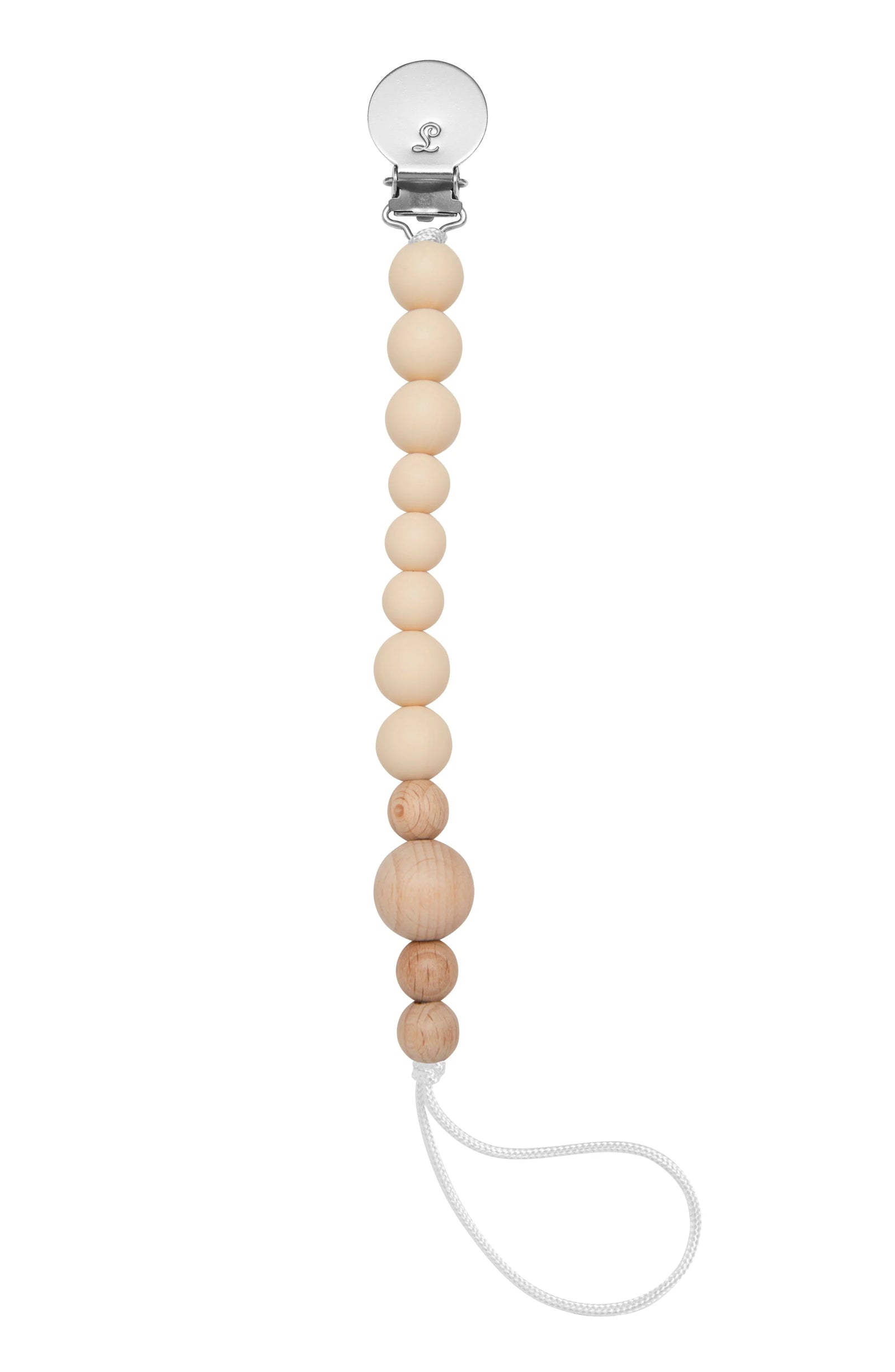 Pacifier Clip - wheat beige