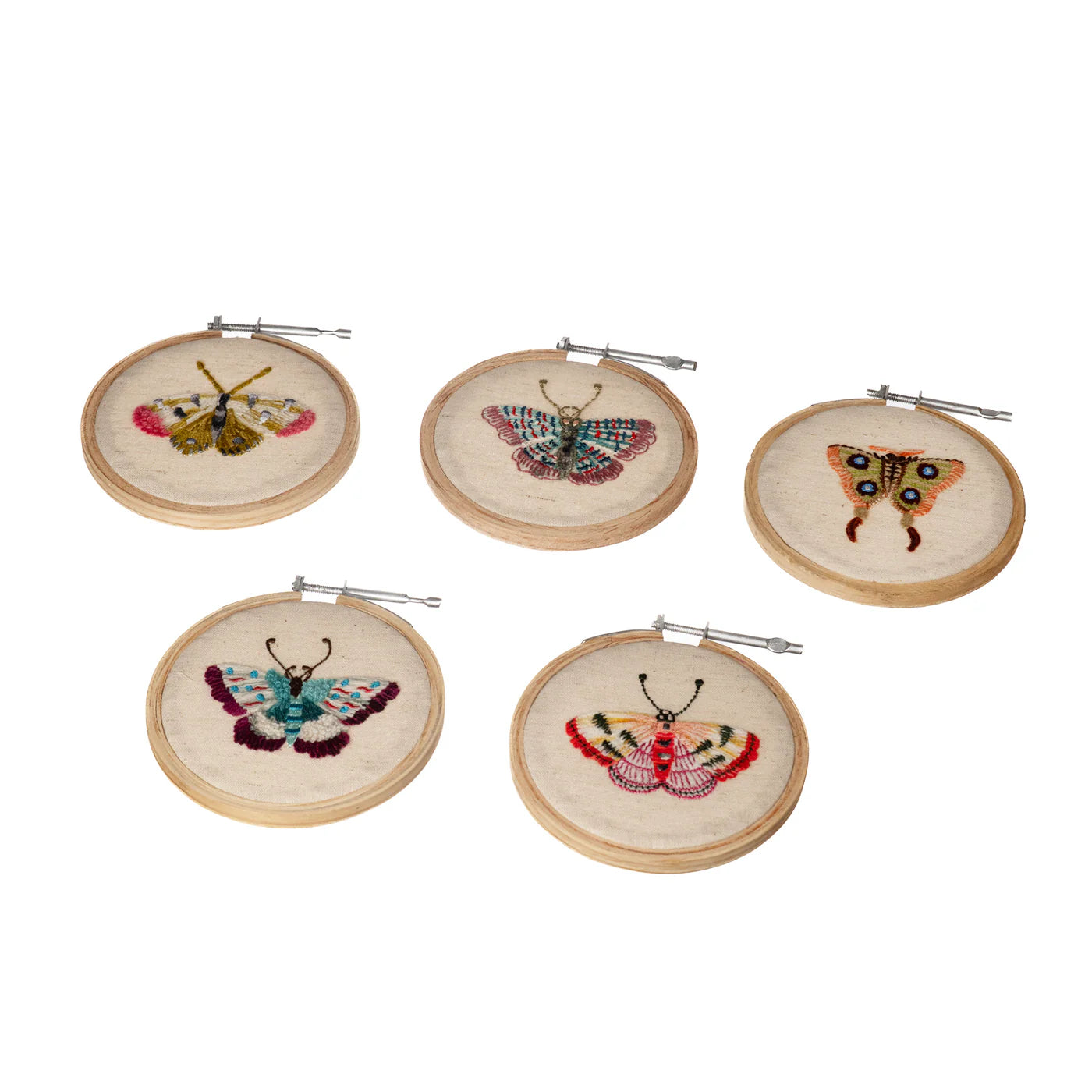 Small Butterfly Embroidery Hoop Collection