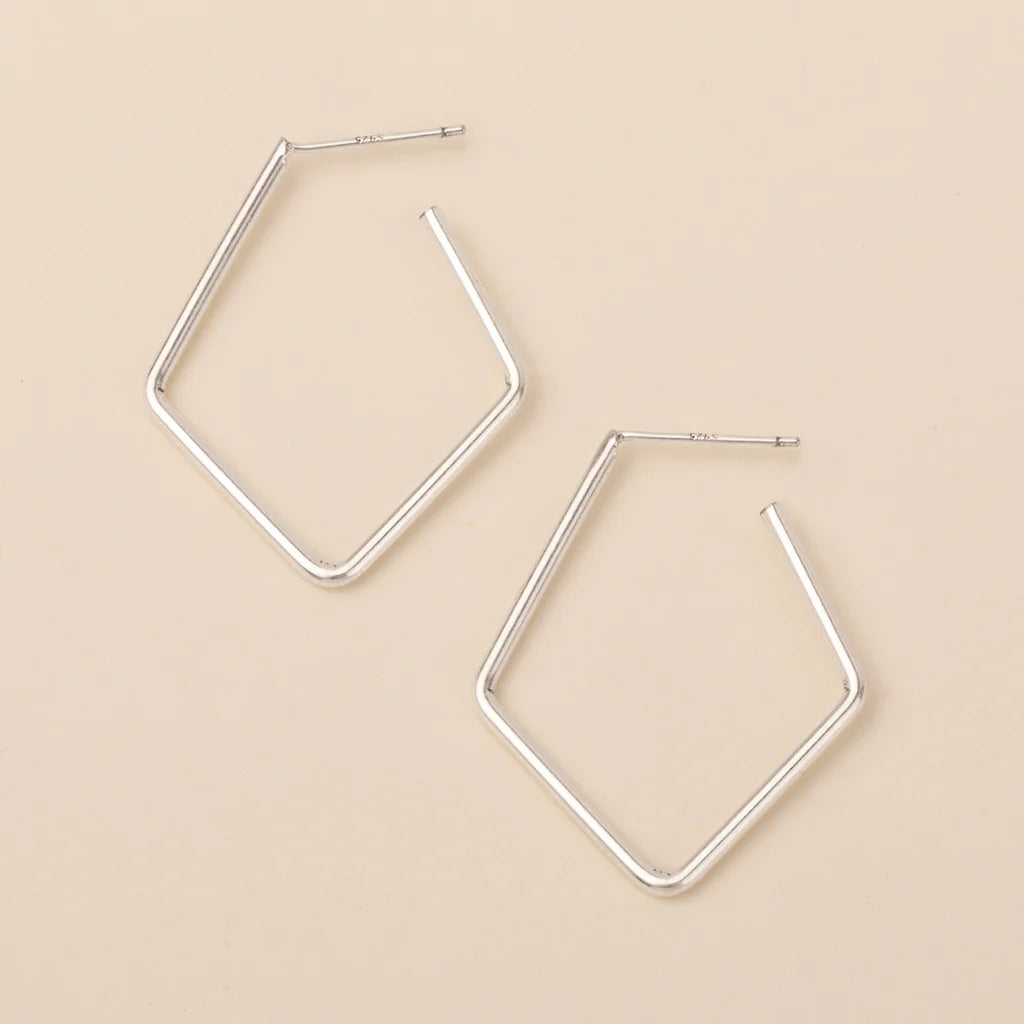 Orion Hoop Earrings - Silver