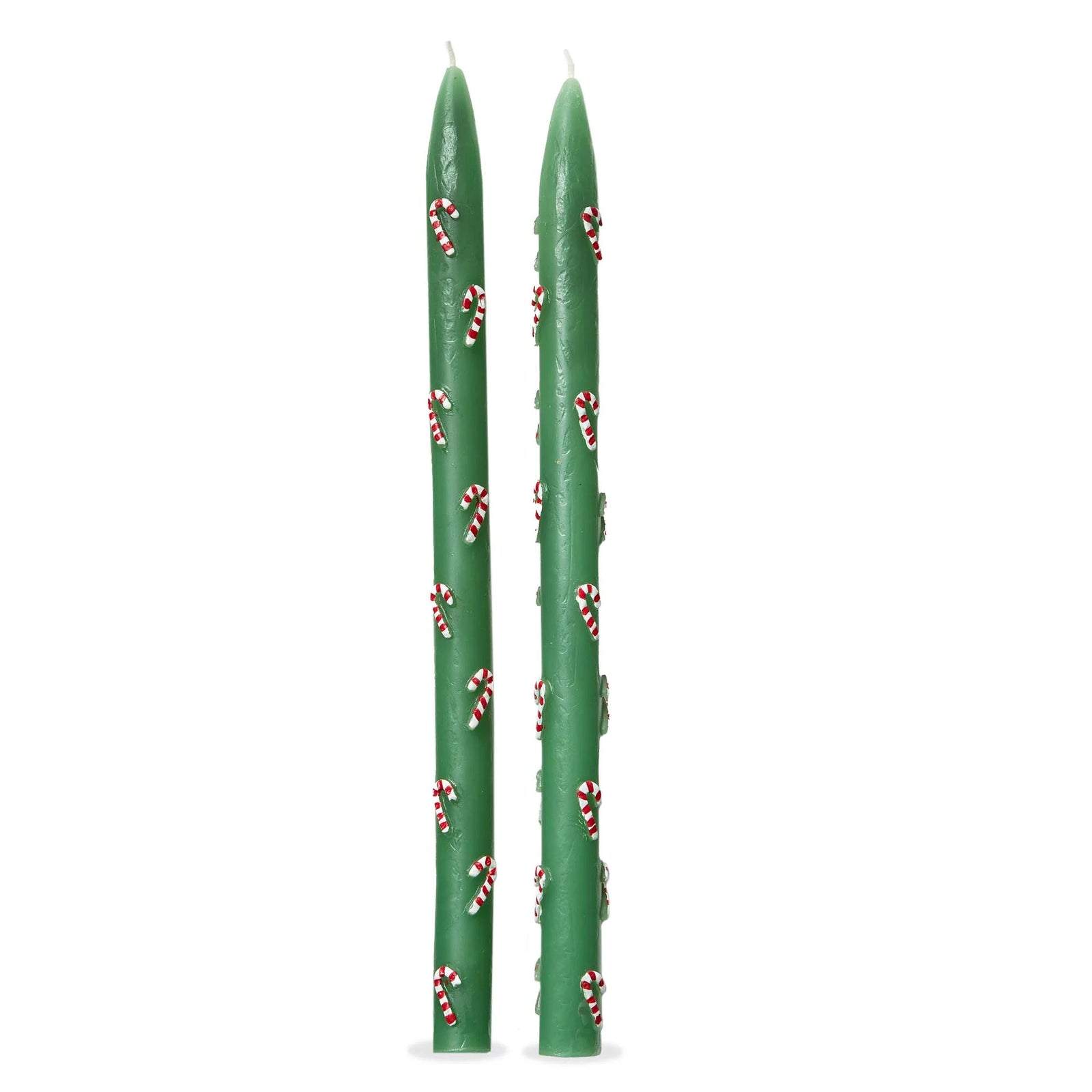 Candy Cane Painted Taper Candles