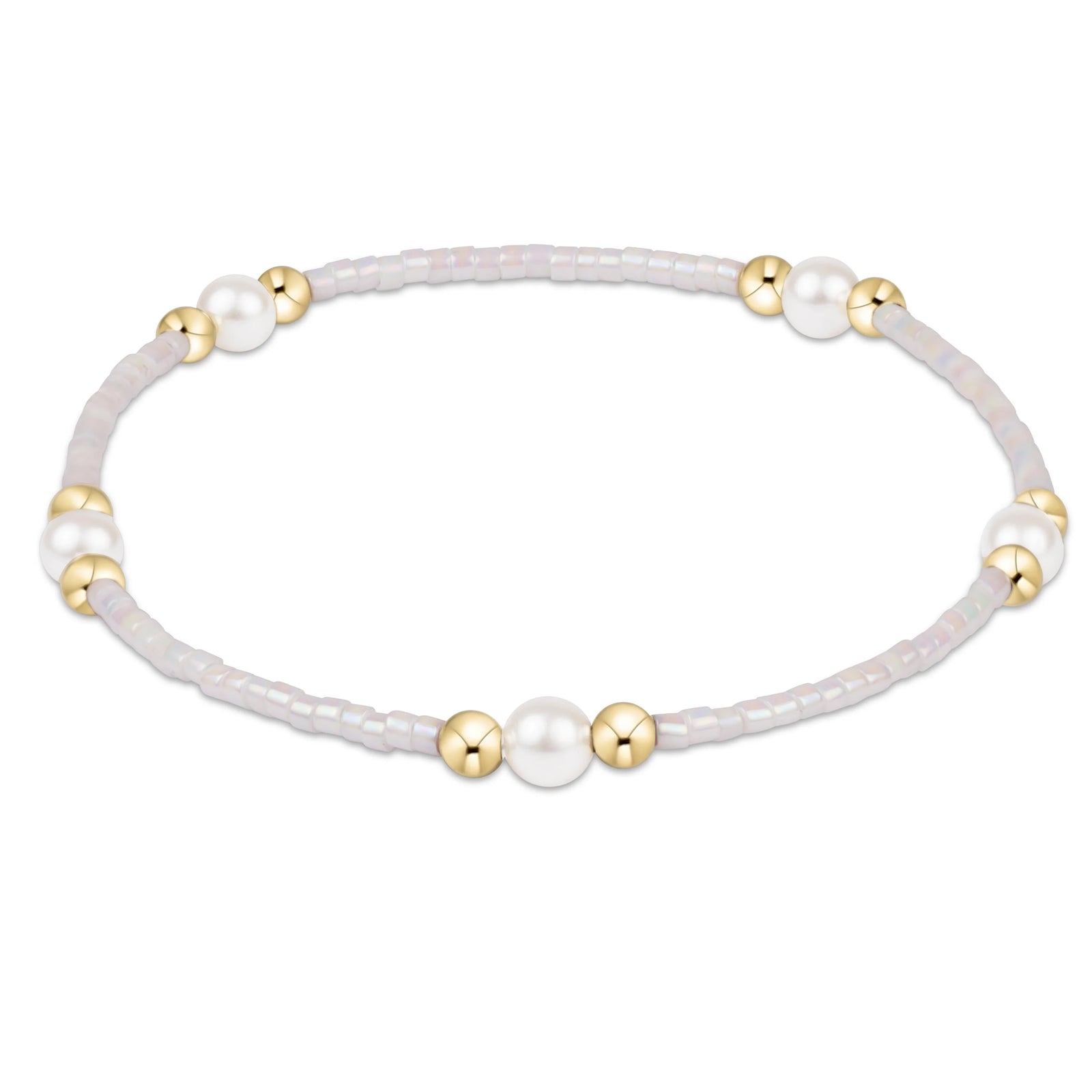 Hope Purpose Pearl Bracelet - silky white