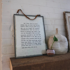 Peace Within Handmade Paper Print