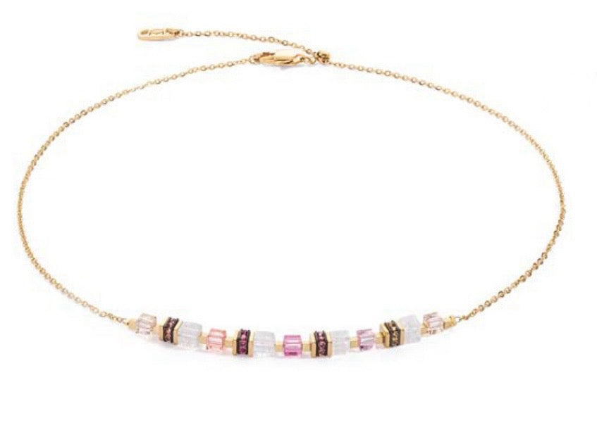 Rose Gold Geocube Necklace