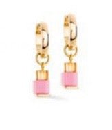 Pink Geocube Earrings