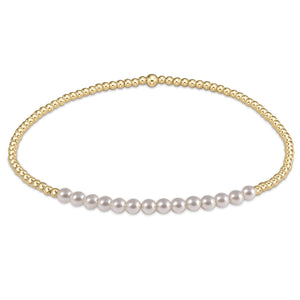 Gold Bliss Pearl 3mm Bracelet