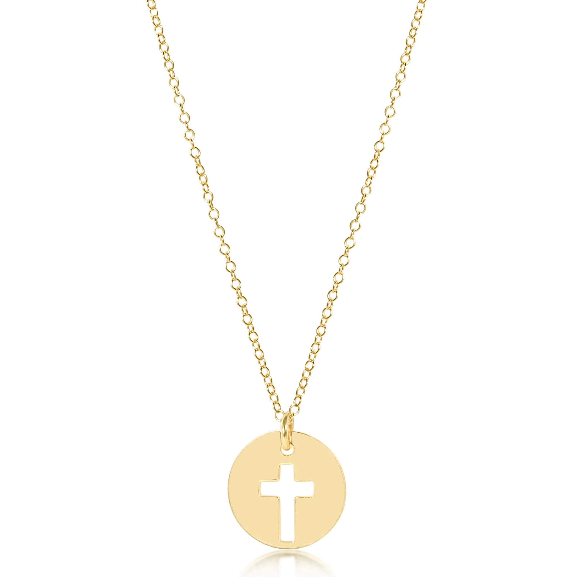 Enewton 16” necklace blessed gold disc