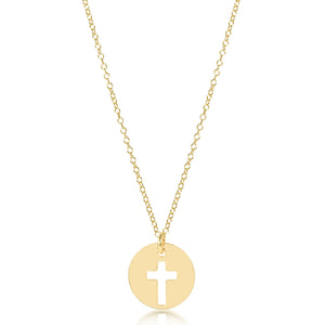 Enewton 16” necklace blessed gold disc