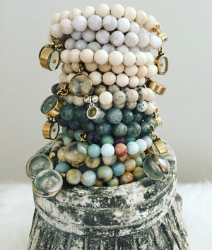 Mustard Seed Bracelet - Lapis