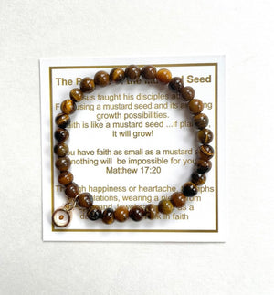 Mustard Seed Bracelet - Tiger's Eye