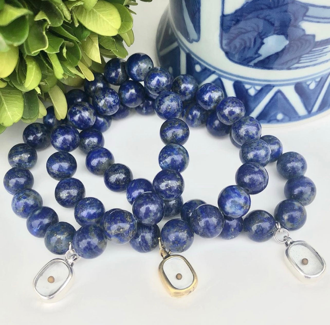 Mustard Seed Bracelet - Lapis