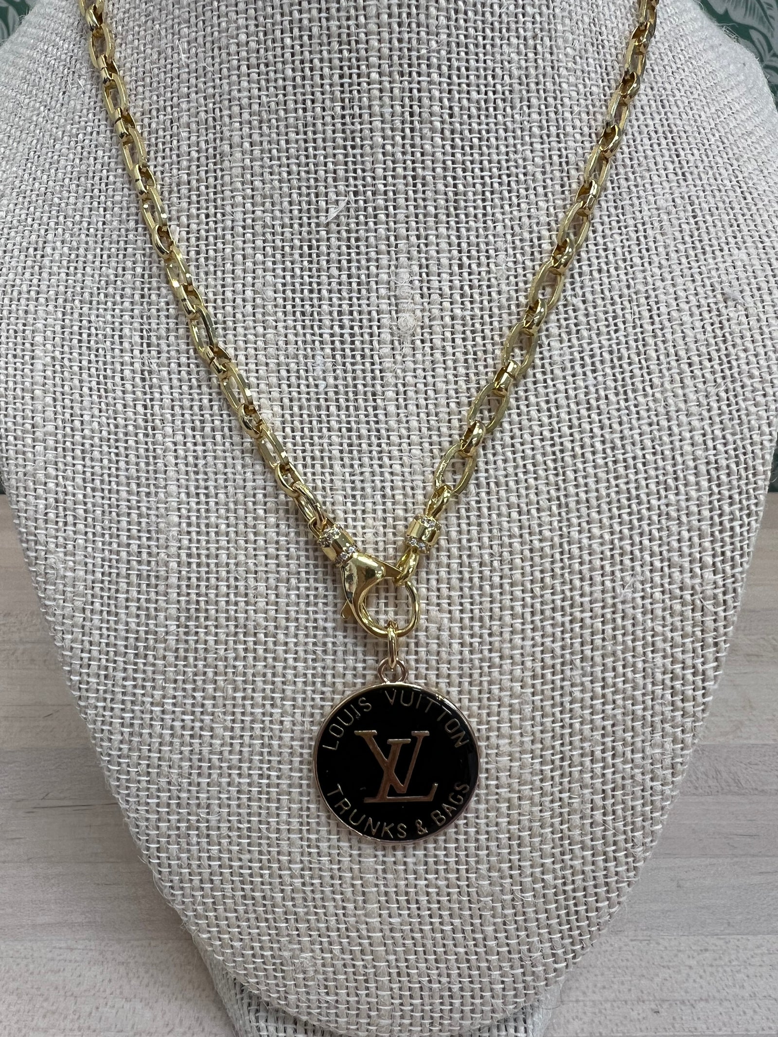 LV Button Necklace