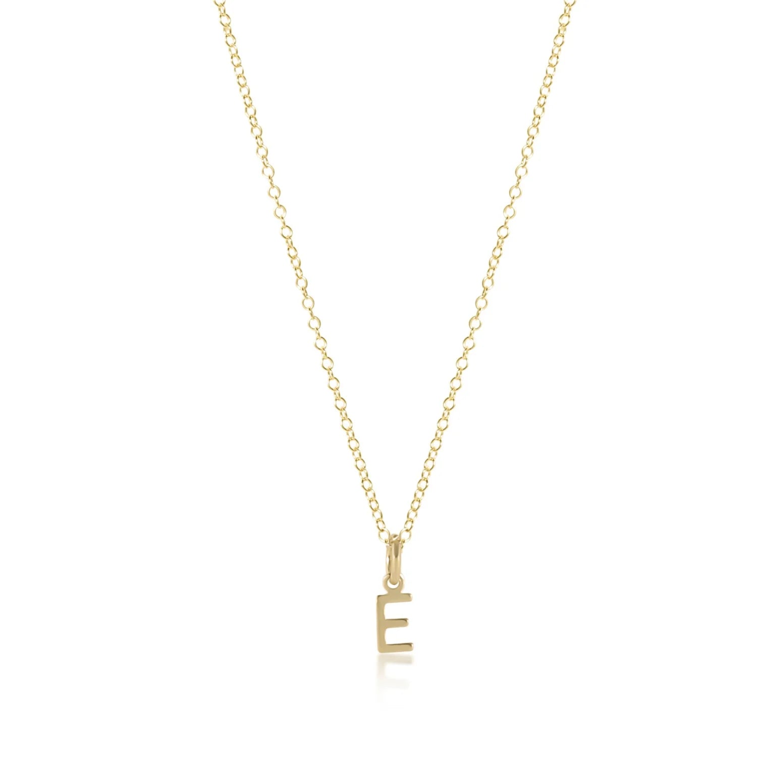 Respect gold initial necklace