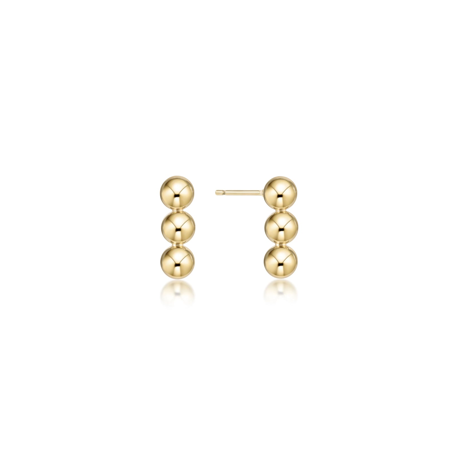 Joy stud earrings - 4mm gold