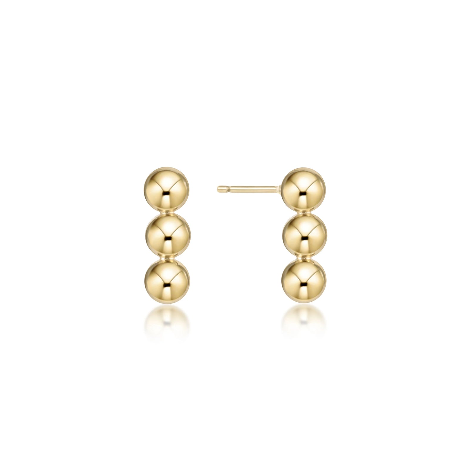 Joy stud earrings - 6mm gold