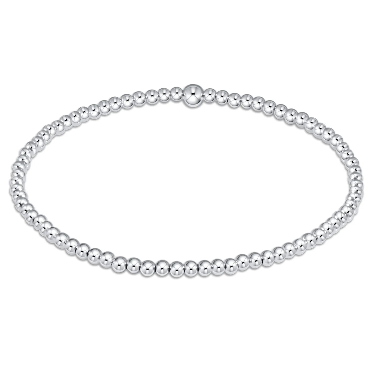 Classic sterling 2.5mm bead bracelet