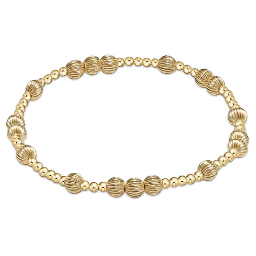 Hope unwritten dignity 5mm gold bead bracelet