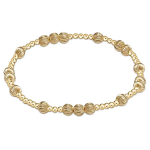 Hope Unwritten Dignity gold bead bracelet 5mm