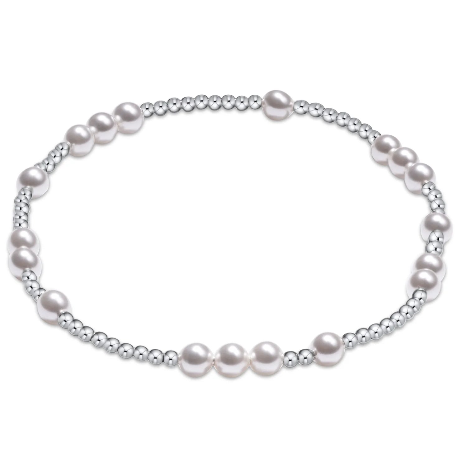 Hope Unwritten sterling 4mm bead bracelet - pearl
