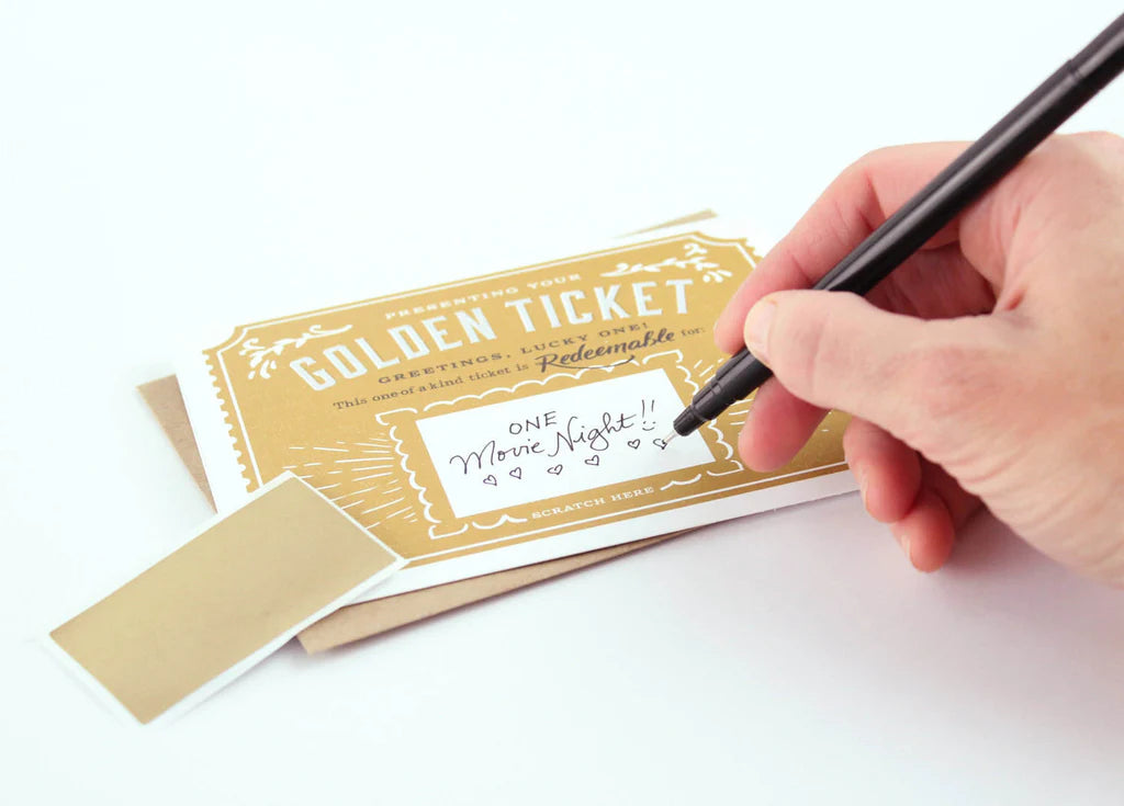 Golden Ticket Scratch-off Card