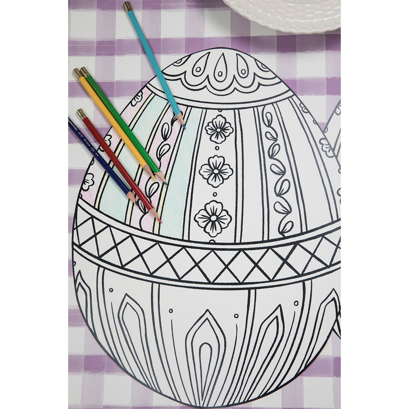 Easter Egg Coloring Placemats