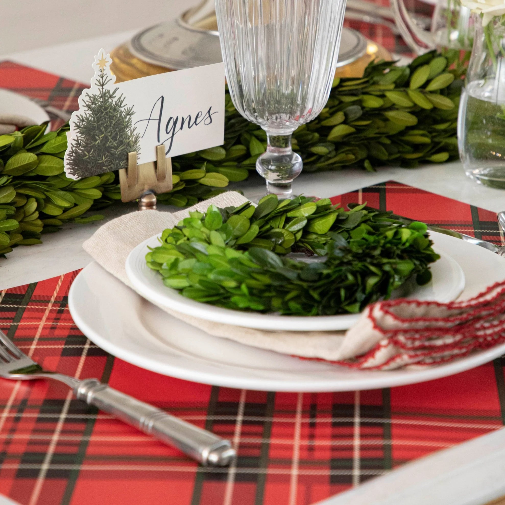 Red Plaid Placemats