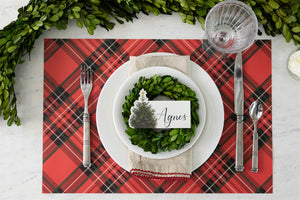 Red Plaid Placemats