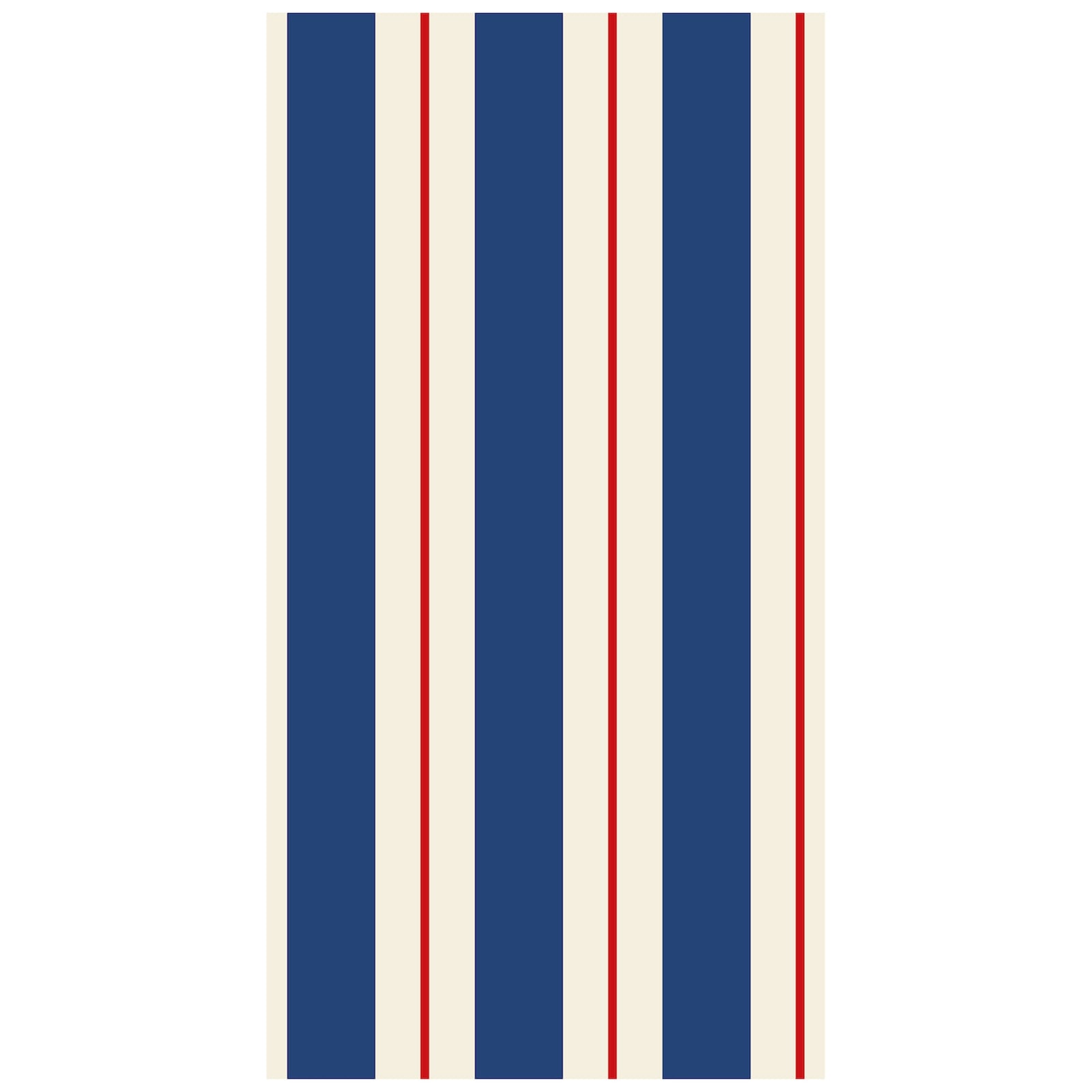 Navy & Red Awning Stripe Guest Napkins