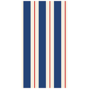 Navy & Red Awning Stripe Guest Napkins
