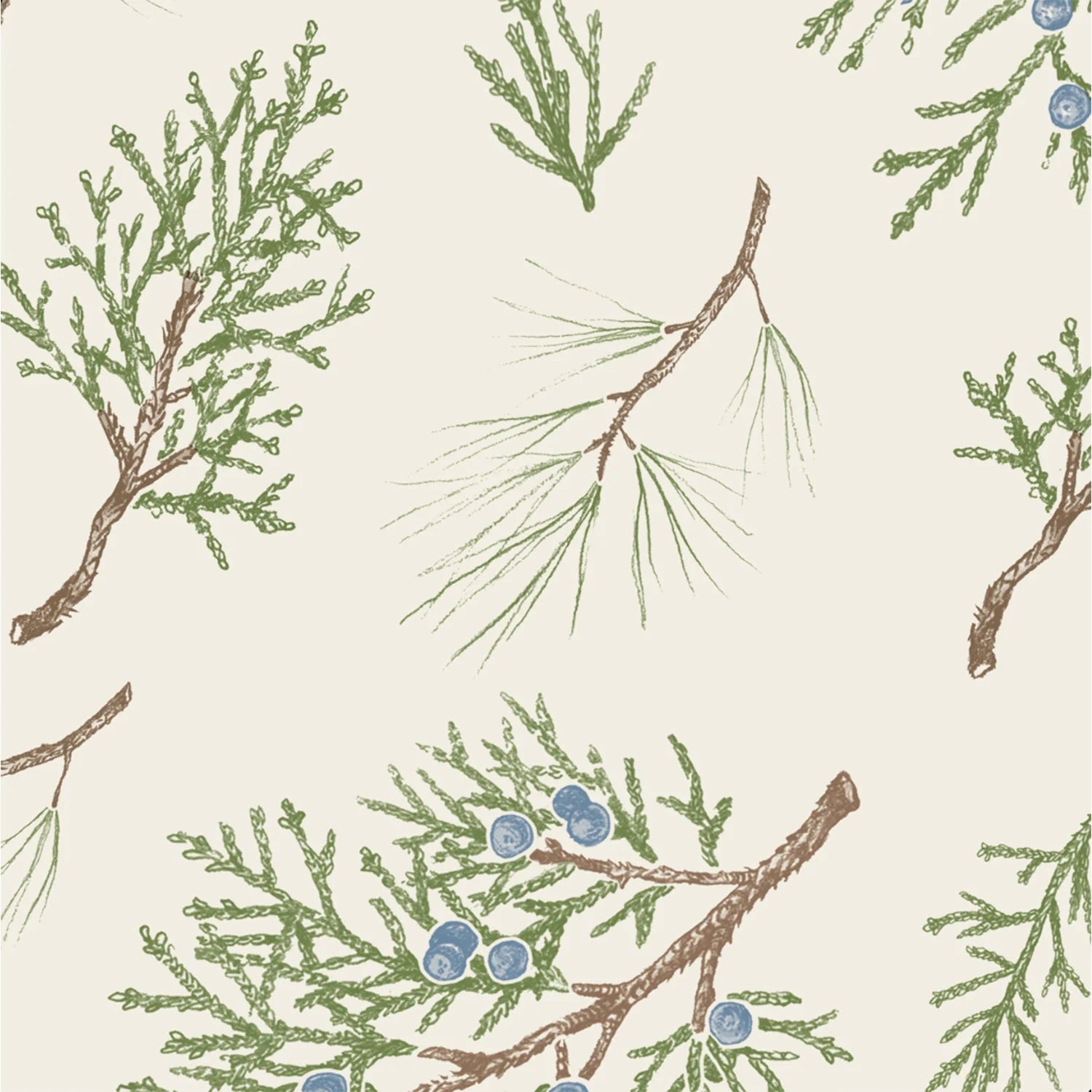 Juniper Sprigs Cocktail Napkins