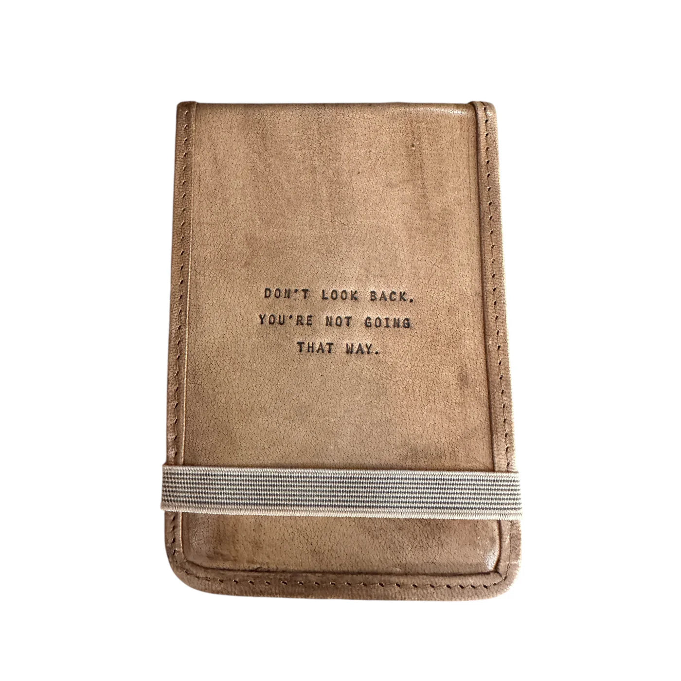 Don't Look Back Mini Leather Journal