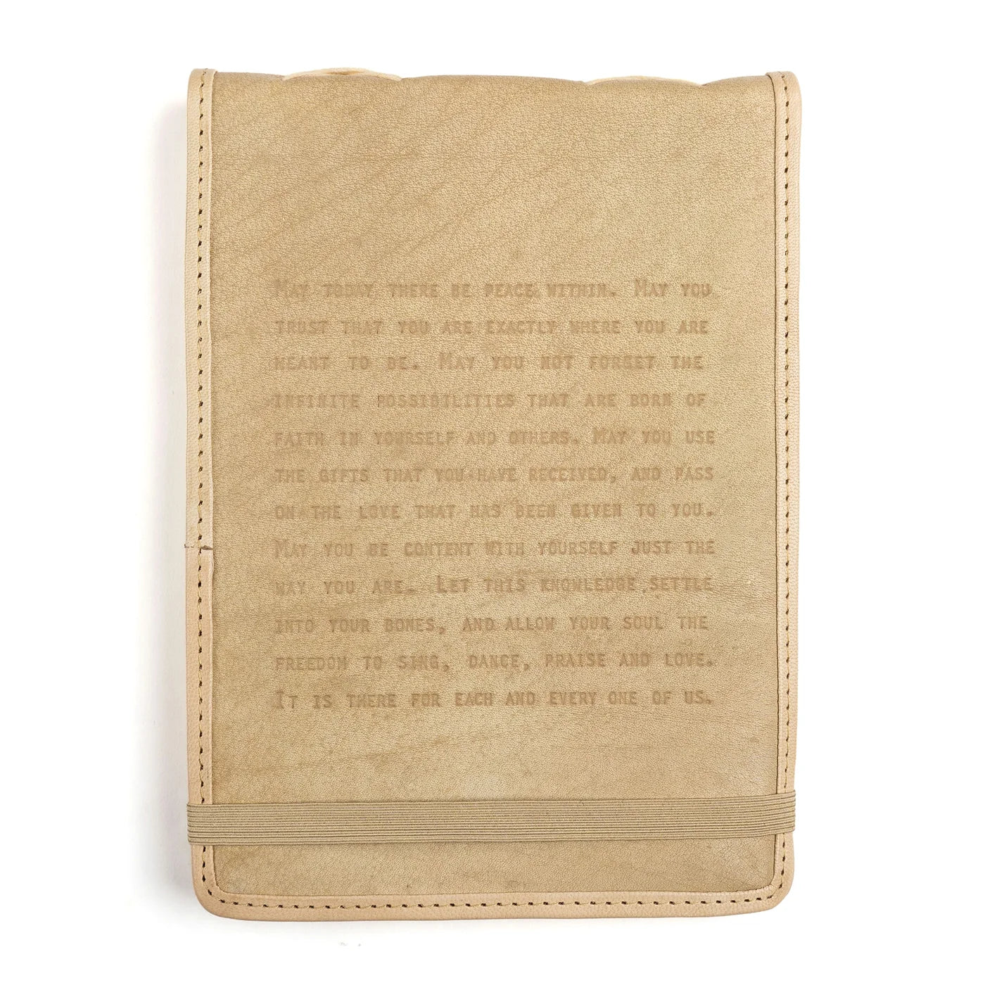 May Today There Be Peace leather journal