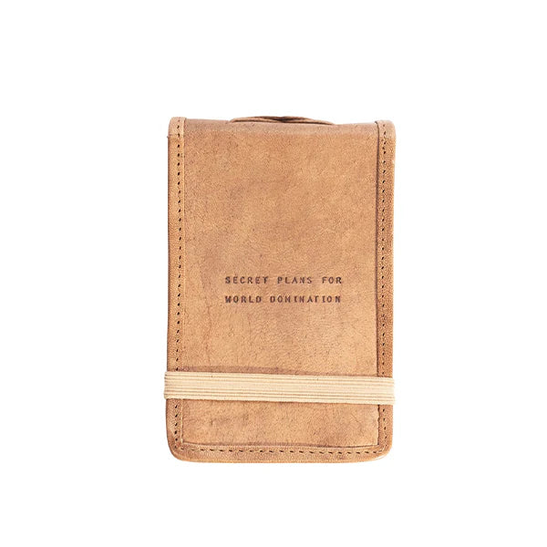 Secret Plans leather journal