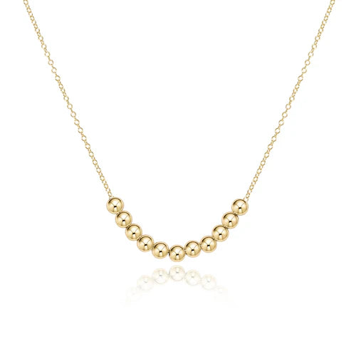 16" Necklace gold - classic beaded bliss