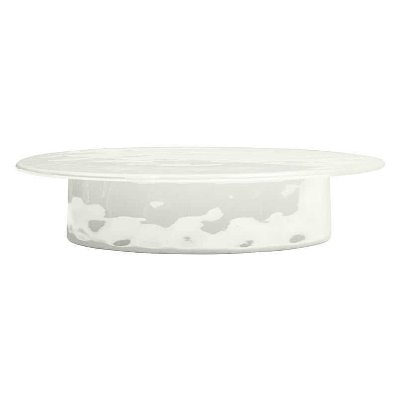 Luster White Ceramic Pedestal