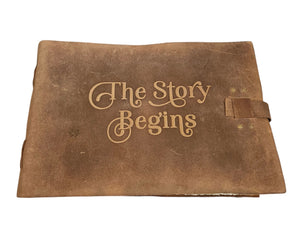 The Story Begins Leather Journal