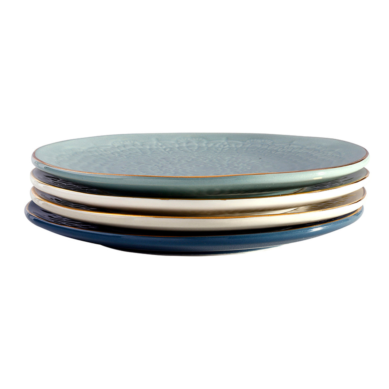 Gold Rim Stamped Plate