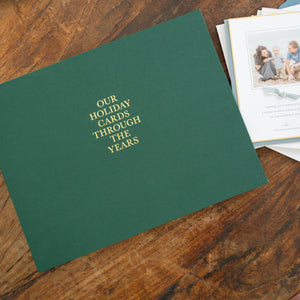 Holiday Card Book - evergreen