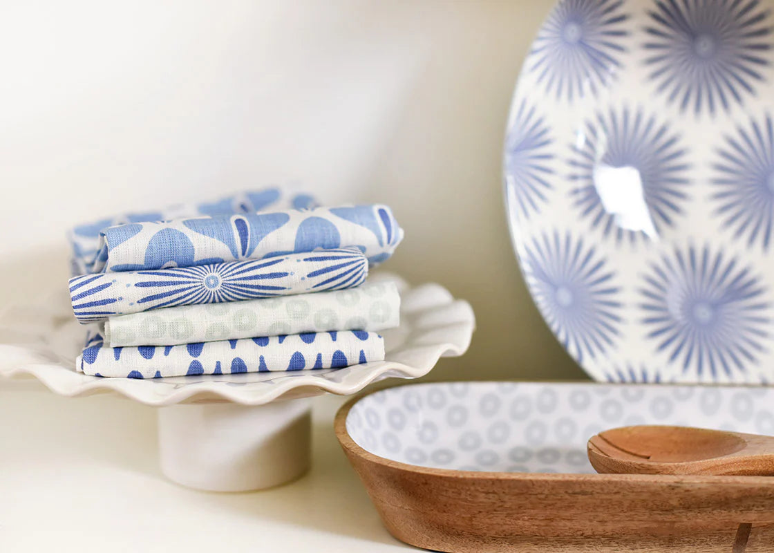 Iris Blue Sprout Towel