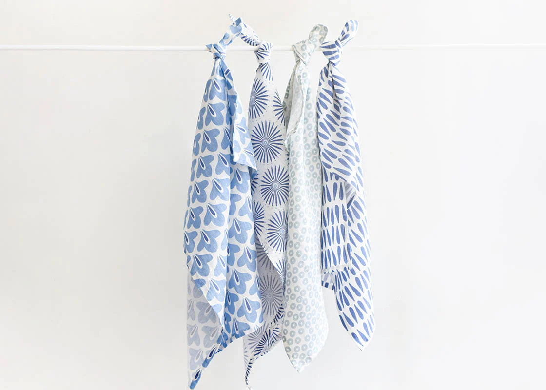 Iris Blue Sprout Towel
