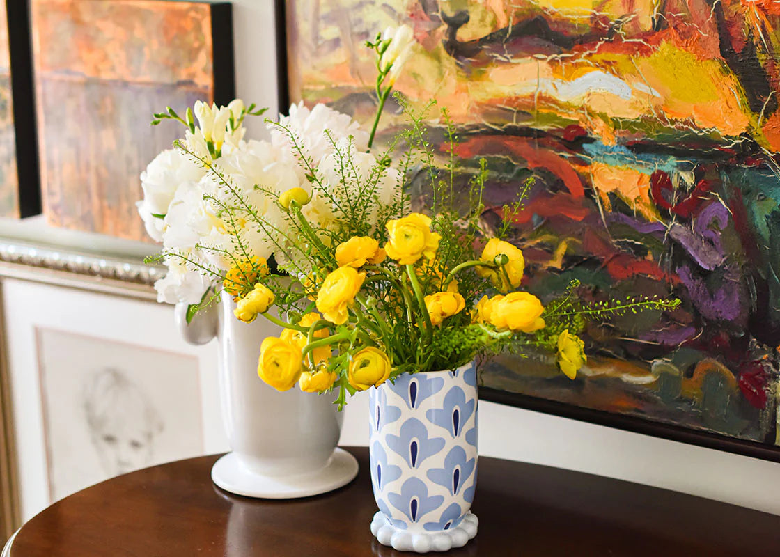 Iris Blue Vase