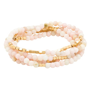 Stone Wrap - pink opal