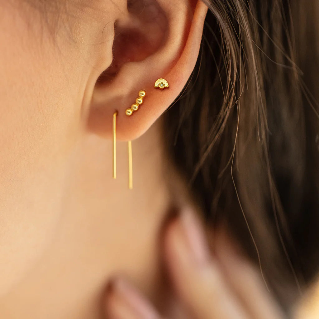 Refined Stud Trio - Silver