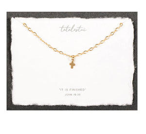 Tetelestai Cross Necklace