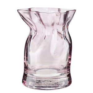 Lilac Glass Cinched Vase