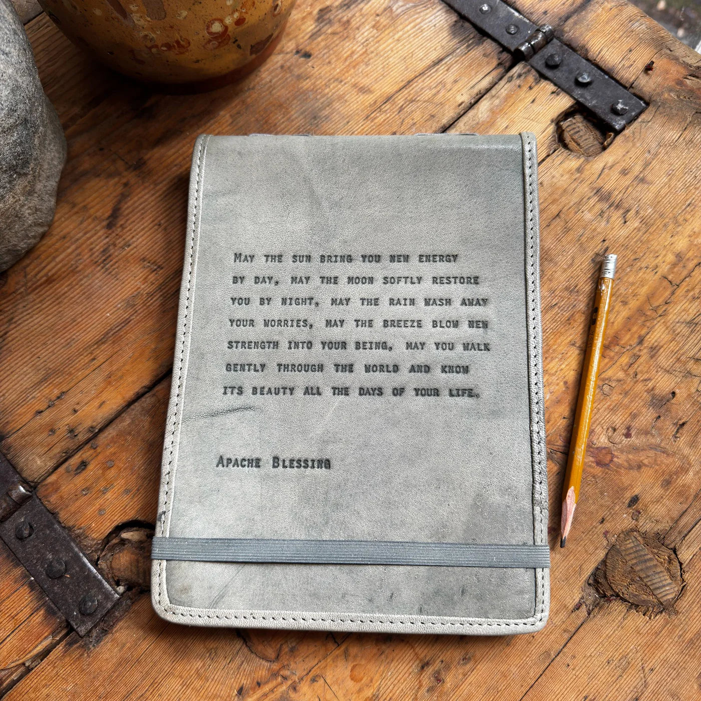 Large Apache Blessing Leather Journal