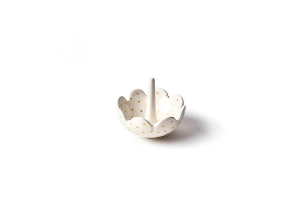 Dot Scalloped Ring Dish