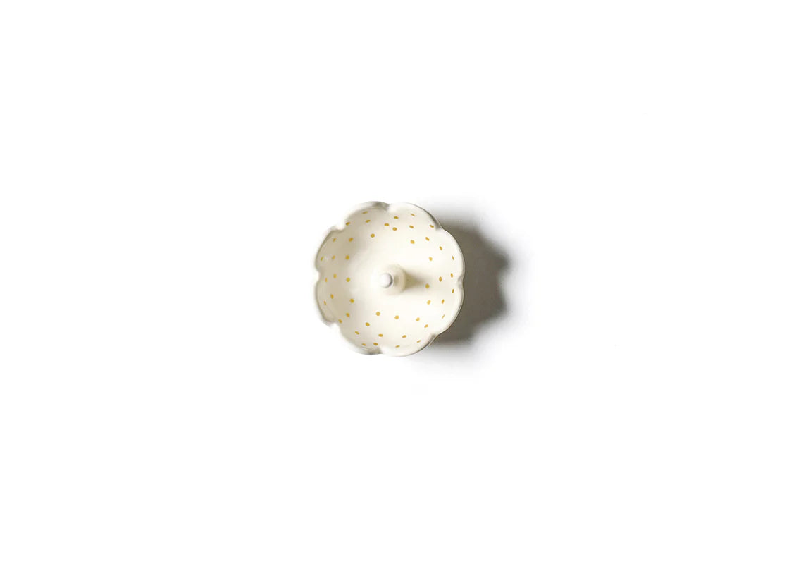 Dot Scalloped Ring Dish
