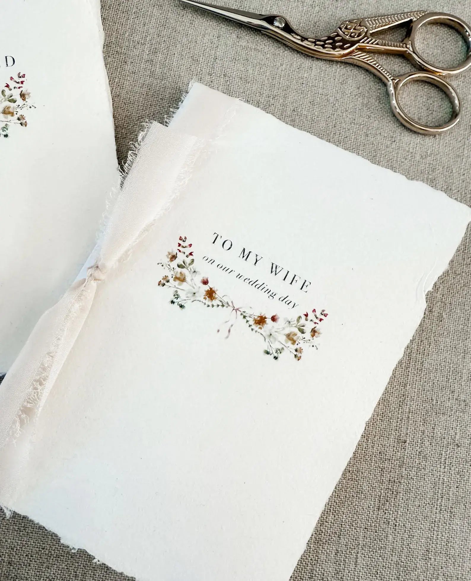 Floral  Wedding Vow Books