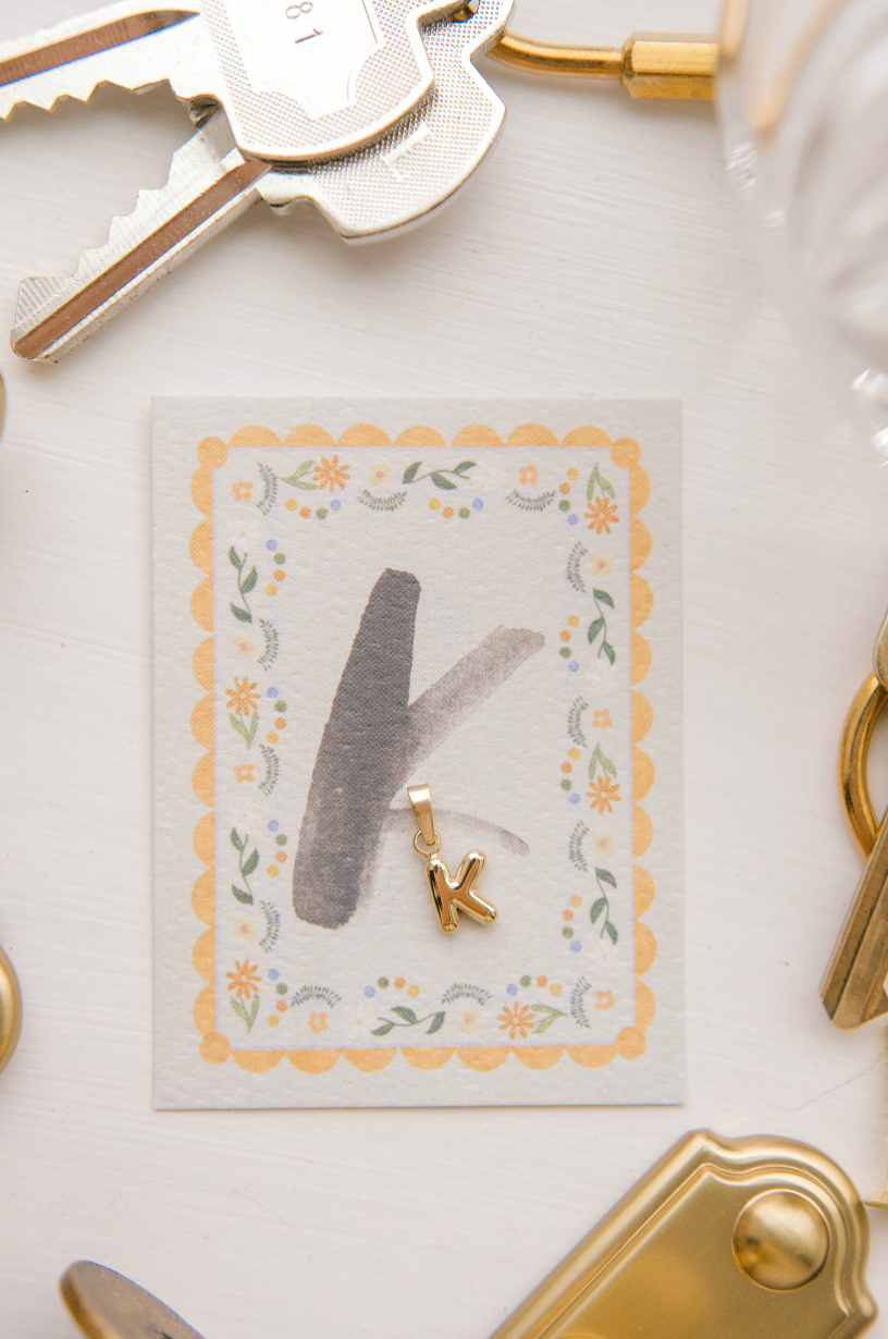 K - Letter Charm